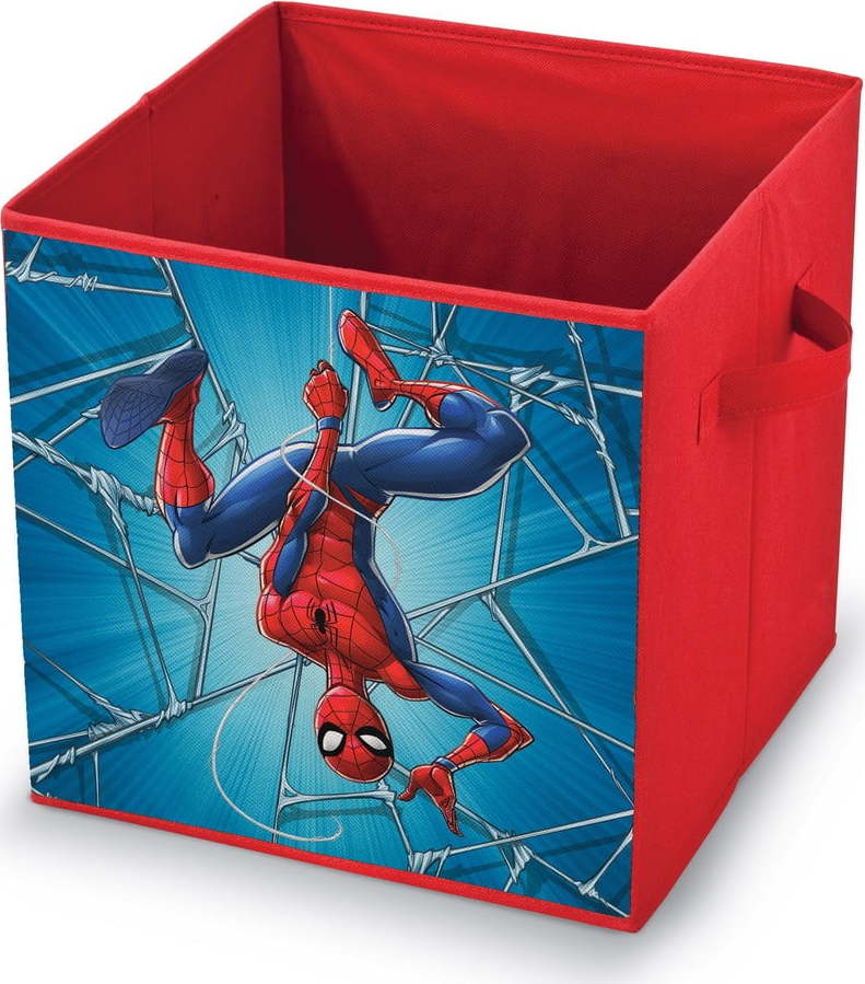 Červený úložný box Domopak Spiderman