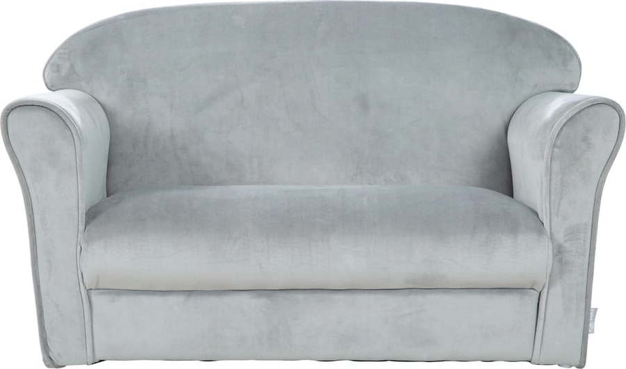 Světle šedá sametová dětská pohovka 78 cm Lil Sofa – Roba Roba