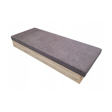 Válenda Silver C90 - 90x200 cm Černá Panty vpravo Dub sonoma Graja