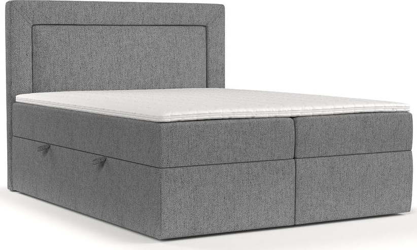 Šedá boxspring postel s úložným prostorem 180x200 cm Imagine – Maison de Rêve Maison de Reve