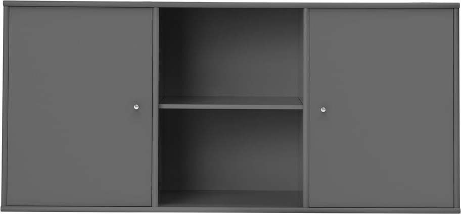 Antracitová nízká závěsná komoda 133x61 cm Mistral – Hammel Furniture Hammel Furniture