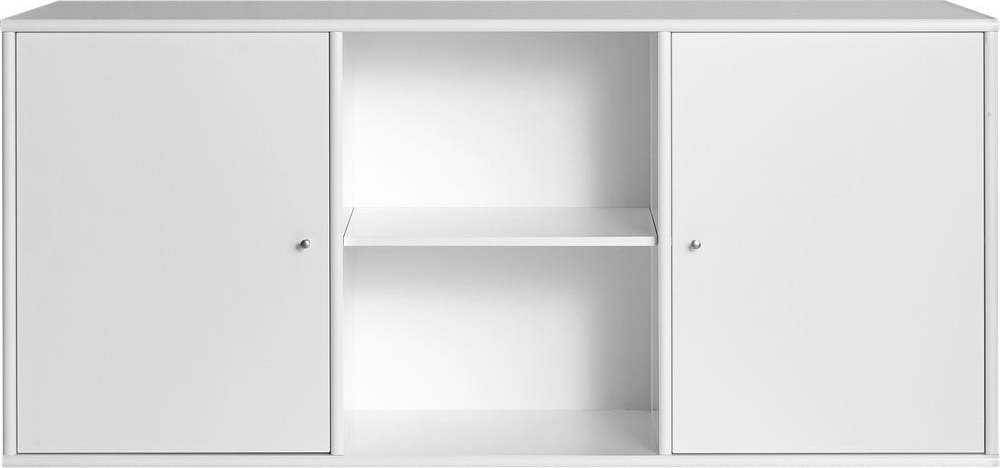 Bílá nízká závěsná komoda 133x61 cm Mistral – Hammel Furniture Hammel Furniture