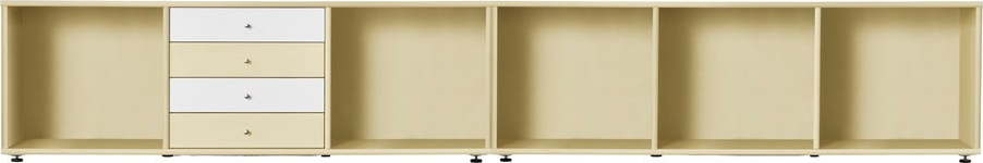 Světle žlutá nízká komoda 267x61 cm Mistral – Hammel Furniture Hammel Furniture