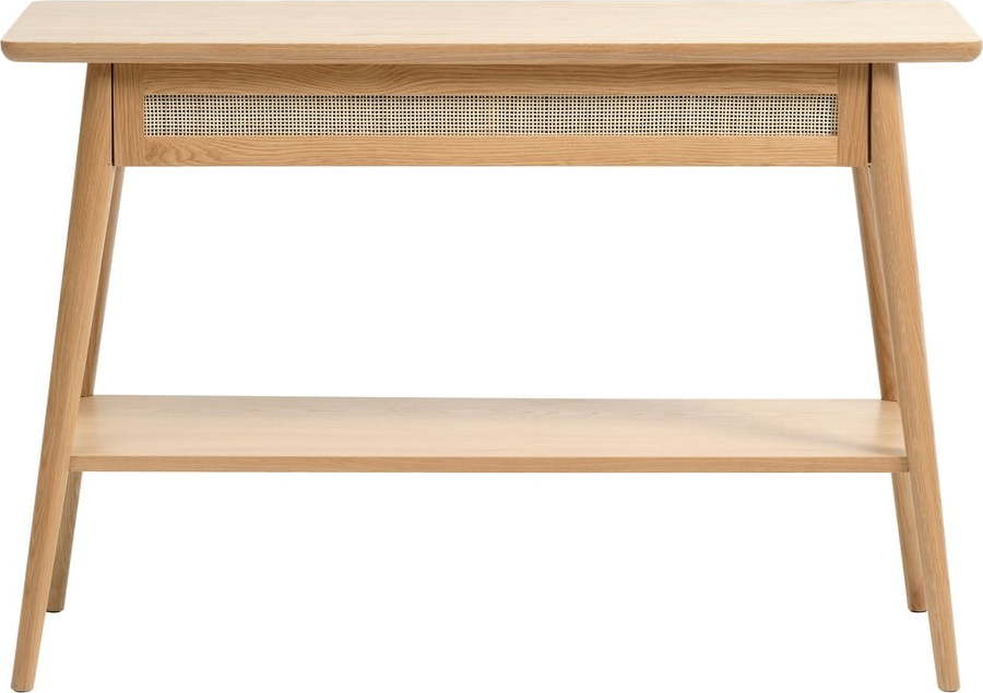 Konzolový stolek s deskou v dubovém dekoru v přírodní barvě 40x110 cm Barrali – Unique Furniture Unique Furniture