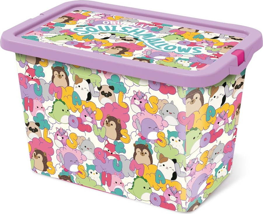 Plastový dětský úložný box 29x19x18 cm Stor – SQUISHMALLOWS SQUISHMALLOWS