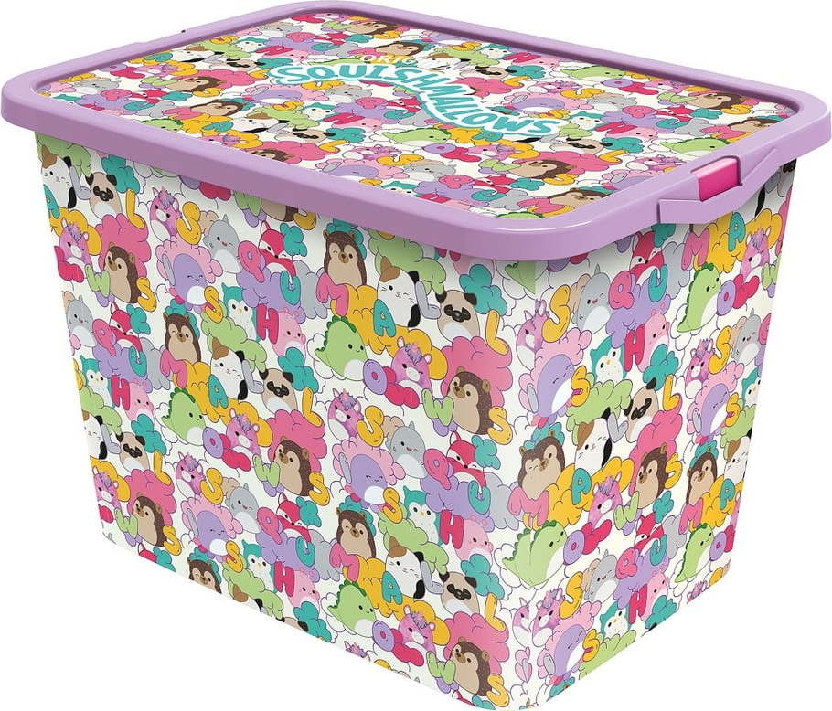 Plastový dětský úložný box 40x29x27 cm Stor – SQUISHMALLOWS SQUISHMALLOWS